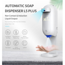 Soap Dispenser with Infrared Thermal Temperature K10 PRO Thermometer Intelligent Soap Dispenser 2 in 1 Automatic Alcohol Gel Sensor